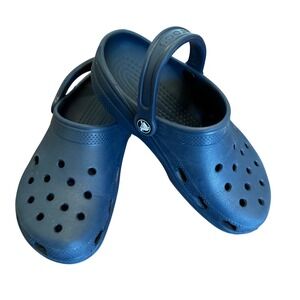 Crocs Classic Clog Navy Blue Slip On Shoes Size 5 Kids/ Men Size 7 Women